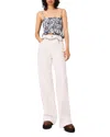 Maje High Waisted Wide Leg Jeans In Neutral