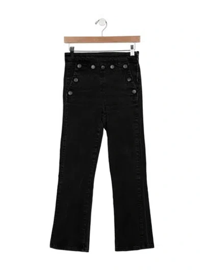 Pre-owned Maje High-rise Flared Jeans In Blue