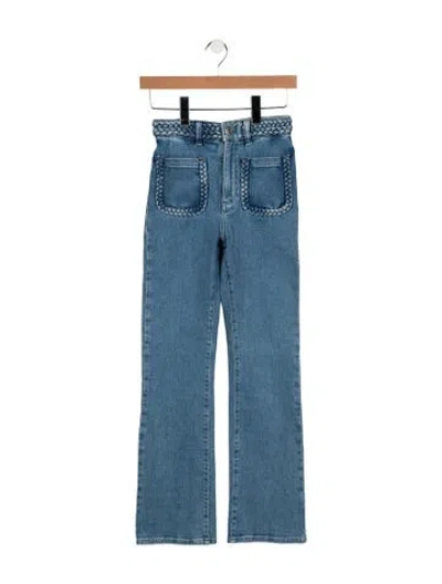 Pre-owned Maje High-rise Flared Jeans W/ Tags In Blue