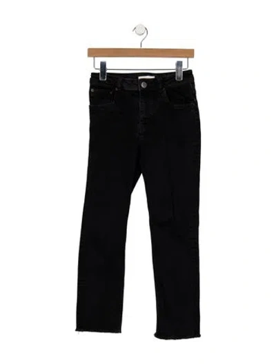 Pre-owned Maje High-rise Straight Leg Jeans In Black