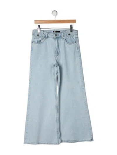 Pre-owned Maje High-rise Wide Leg Jeans In Blue