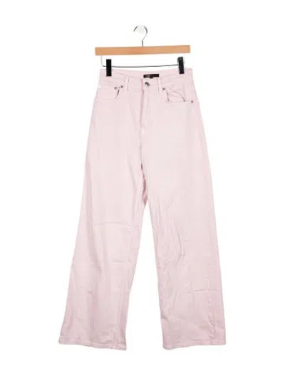 Pre-owned Maje High-rise Wide Leg Jeans In Purple
