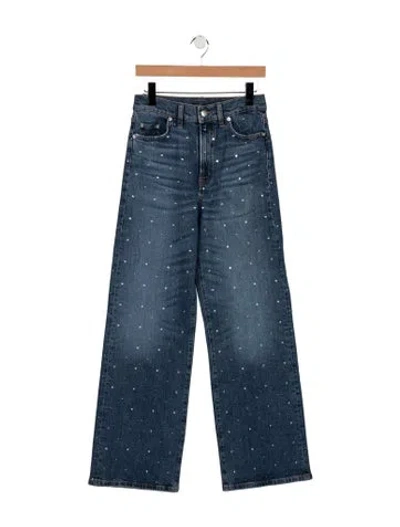 Pre-owned Maje High-rise Wide Leg Jeans W/ Tags In Blue
