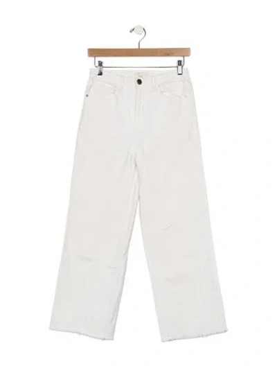 Pre-owned Maje High-rise Wide Leg Jeans In White