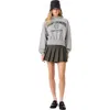 Maje Hooded Sweatshirt In Light Grey