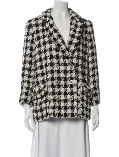Pre-owned Maje Houndstooth Print Blazer