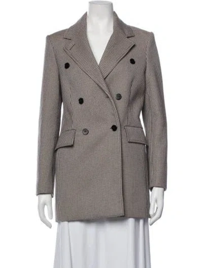 Pre-owned Maje Houndstooth Print Blazer In Neutrals