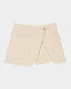 Maje Ilarte Tweed Shorts In Beige