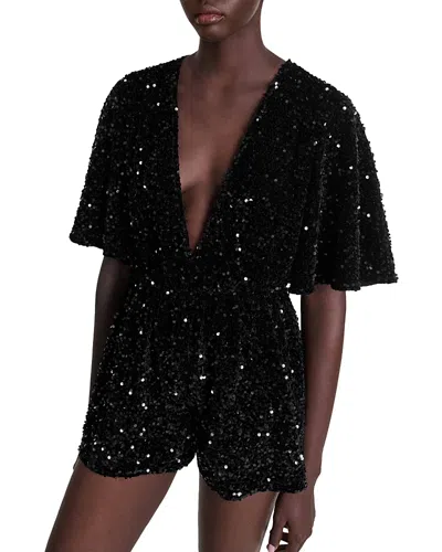 Maje Illenou Romper In Black