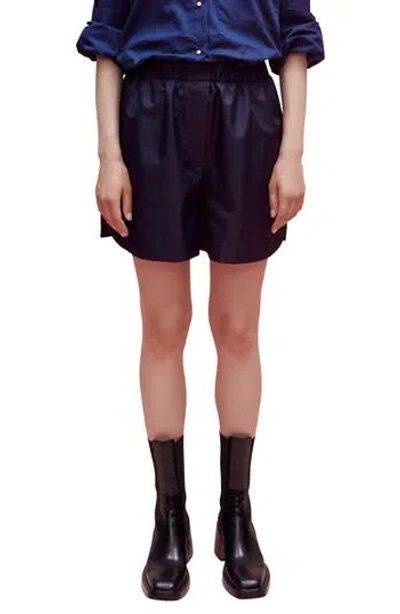 Maje Ilonie Pull-on Shorts In Blue