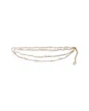 MAJE IMITATION PEARL CHAIN BELT