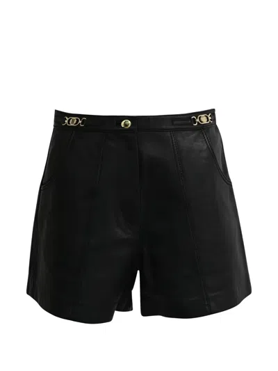 Pre-owned Maje Imori High-waisted Shorts In Black