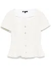 Maje Interwoven-design Top In 白色