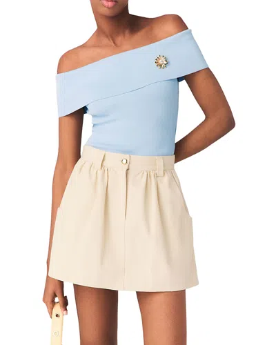 Maje Ioldira A Line Skort In White