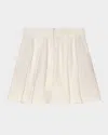 Maje Flowing Shorts In Ecru