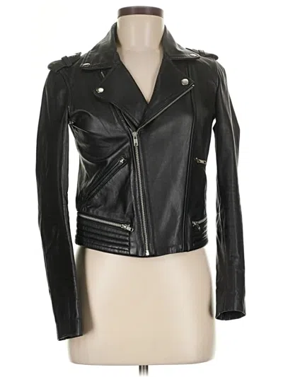 Pre-owned Maje Jacket In Black