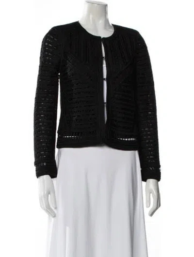 Pre-owned Maje Jacket In Black