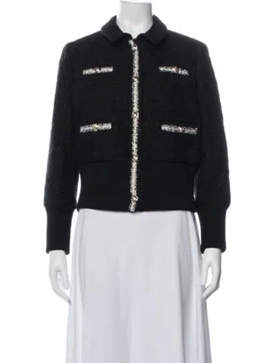 Pre-owned Maje Jacket In Black