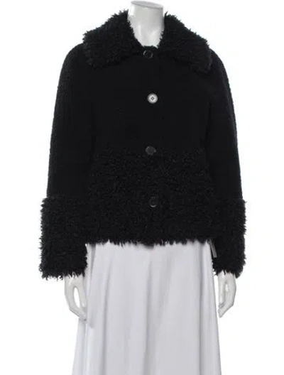 Pre-owned Maje Jacket In Black
