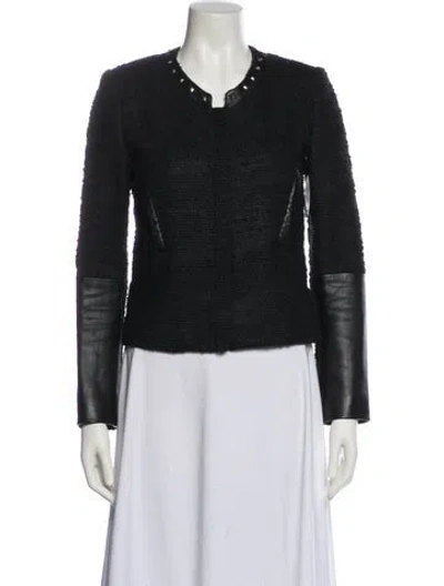 Pre-owned Maje Jacket In Black