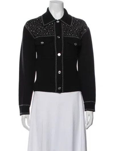 Pre-owned Maje Jacket In Black