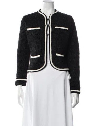 Pre-owned Maje Jacket In Black
