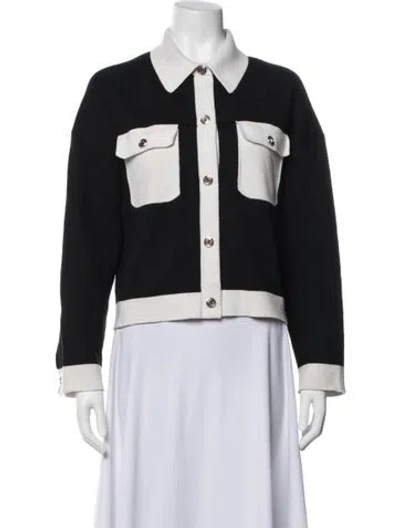 Pre-owned Maje Jacket In Black