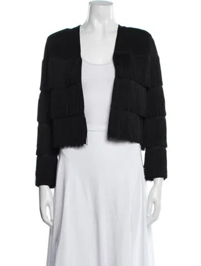Pre-owned Maje Jacket In Black