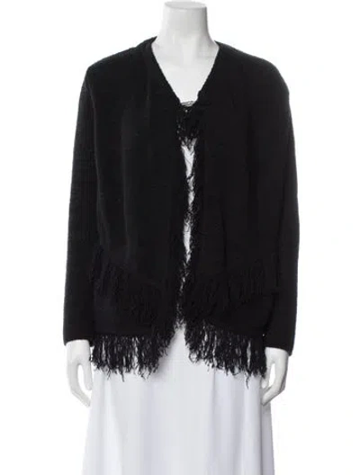 Pre-owned Maje Jacket In Black