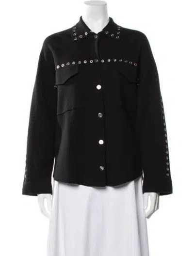 Pre-owned Maje Jacket In Black