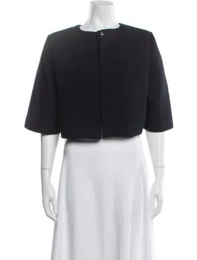 Pre-owned Maje Jacket In Black/blue