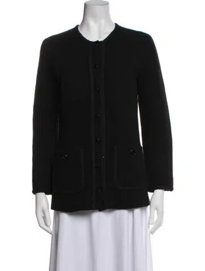 Pre-owned Maje Jacket In Black/blue