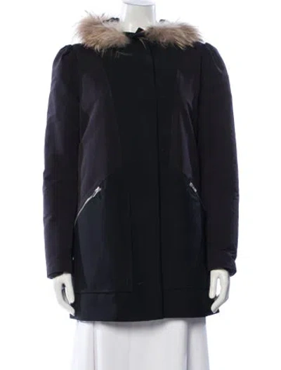 Pre-owned Maje Jacket In Blue