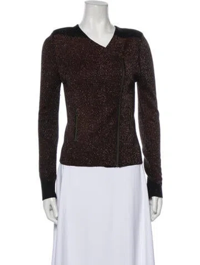 Pre-owned Maje Jacket In Brown