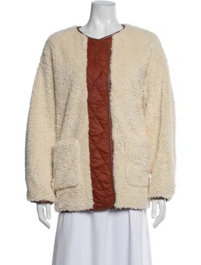 Pre-owned Maje Jacket In Brown/neutrals