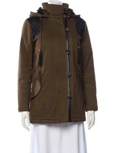 Pre-owned Maje Jacket In Green