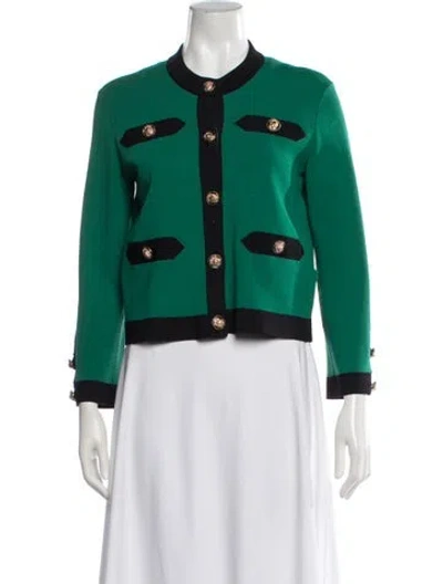 Pre-owned Maje Jacket In Green