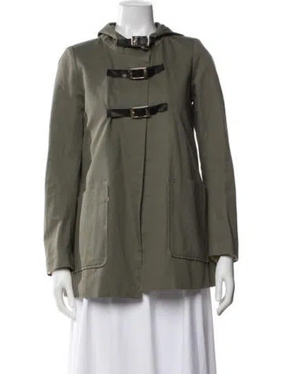 Pre-owned Maje Jacket In Green