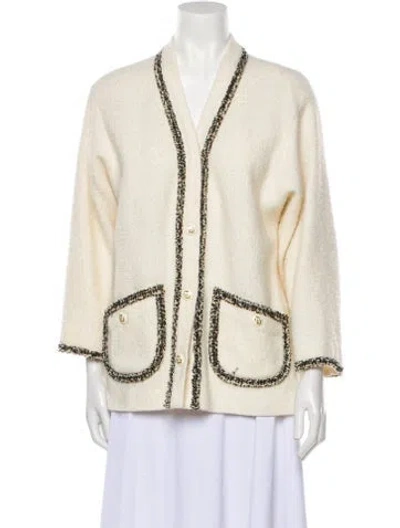 Pre-owned Maje Jacket In Neutral