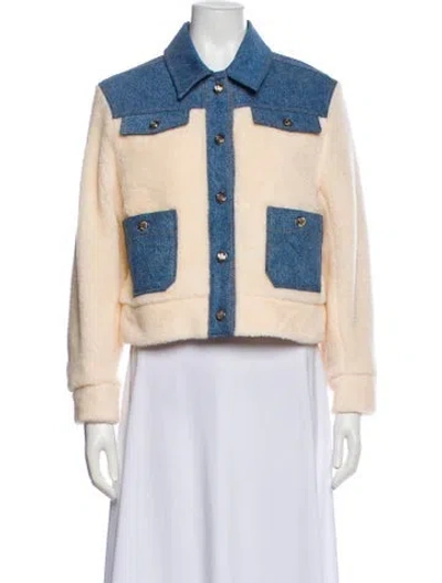 Pre-owned Maje Jacket In Neutral