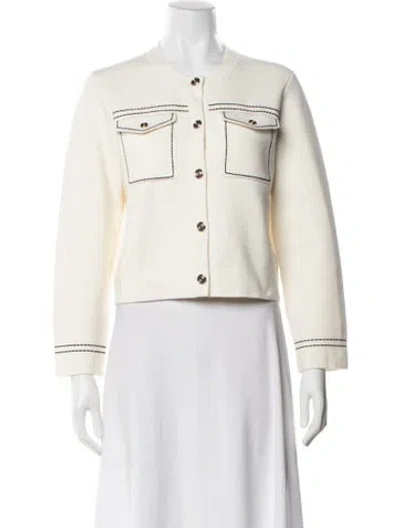 Pre-owned Maje Jacket In Neutral