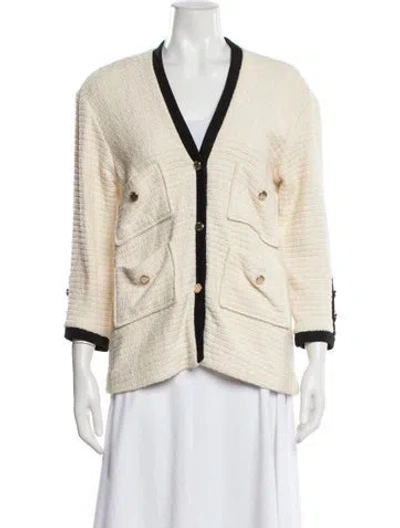 Pre-owned Maje Jacket In Neutral
