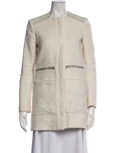Pre-owned Maje Jacket In Neutral