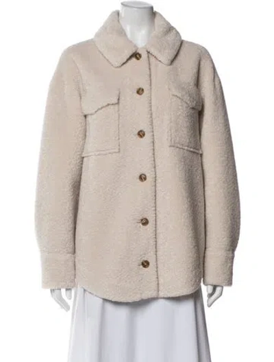 Pre-owned Maje Jacket In Neutral