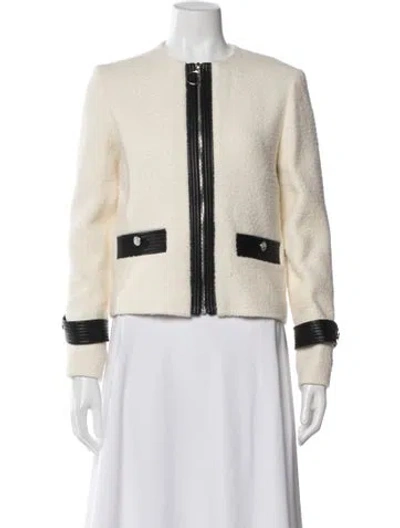 Pre-owned Maje Jacket In Neutral