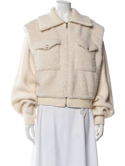 Pre-owned Maje Jacket In Neutral