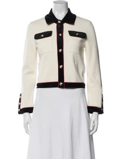 Pre-owned Maje Jacket In Neutral