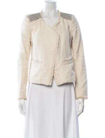 Pre-owned Maje Jacket In Neutral