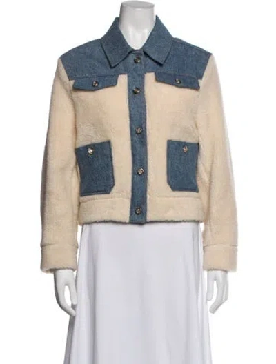 Pre-owned Maje Jacket In Neutrals