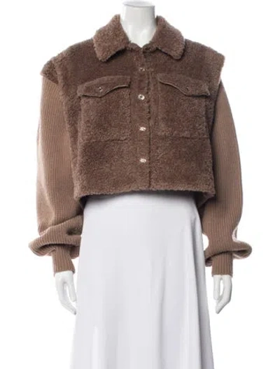 Pre-owned Maje Jacket In Neutrals